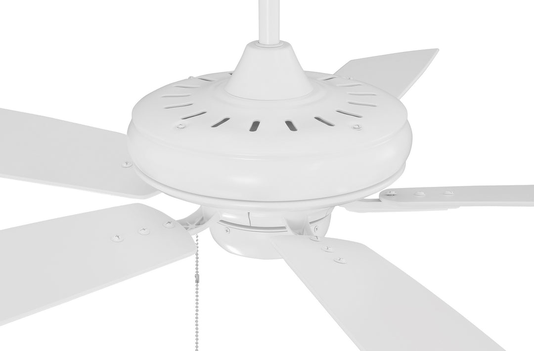 Craftmade Fortitude FOR52W5 Ceiling Fan 52 - White, White/White/