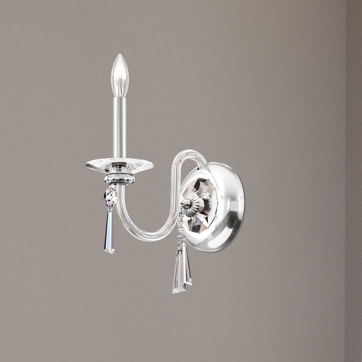 Schonbek Lighting CF1001N-40H  Savannah Wall Sconce Light Silver