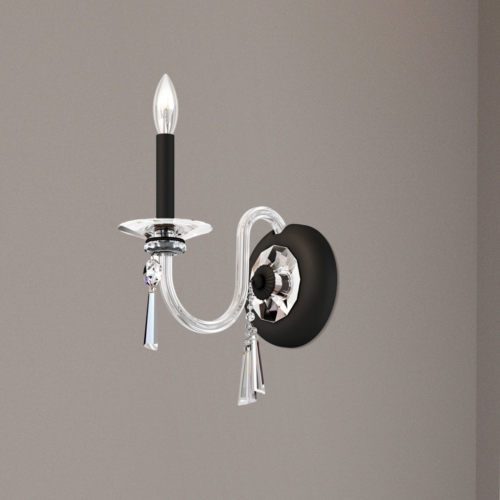 Schonbek Lighting CF1001N-51H  Savannah Wall Sconce Light Black