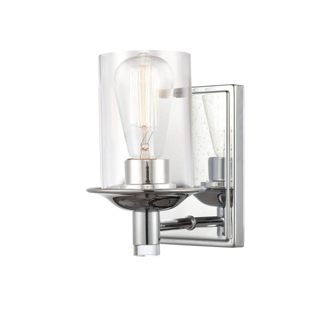 Innovations 417-1W-PC-CL Bath Vanity Light 5 in. wide - Polished Chrome