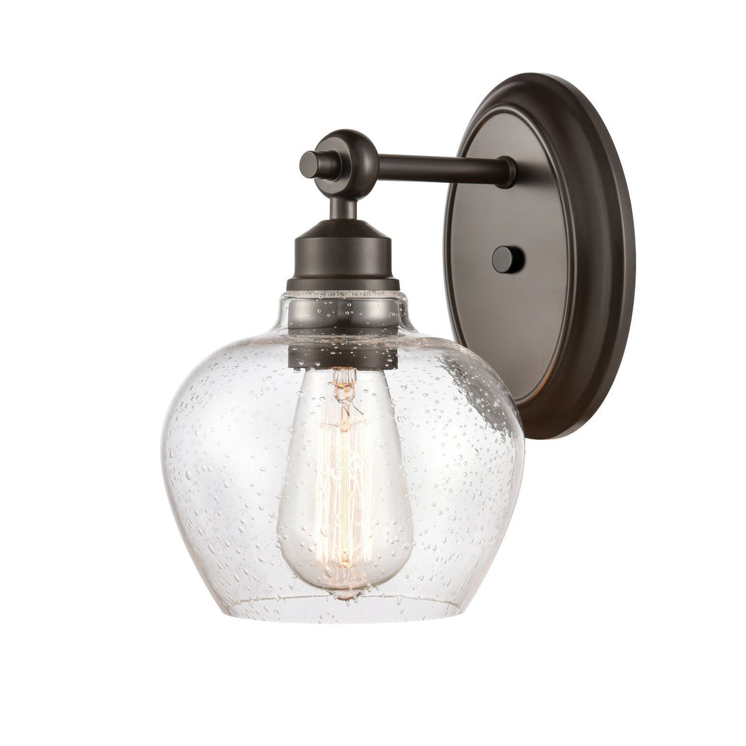 Innovations 438-1W-BK-SDY-LED Bath Vanity Light 7 in. wide - Matte Black