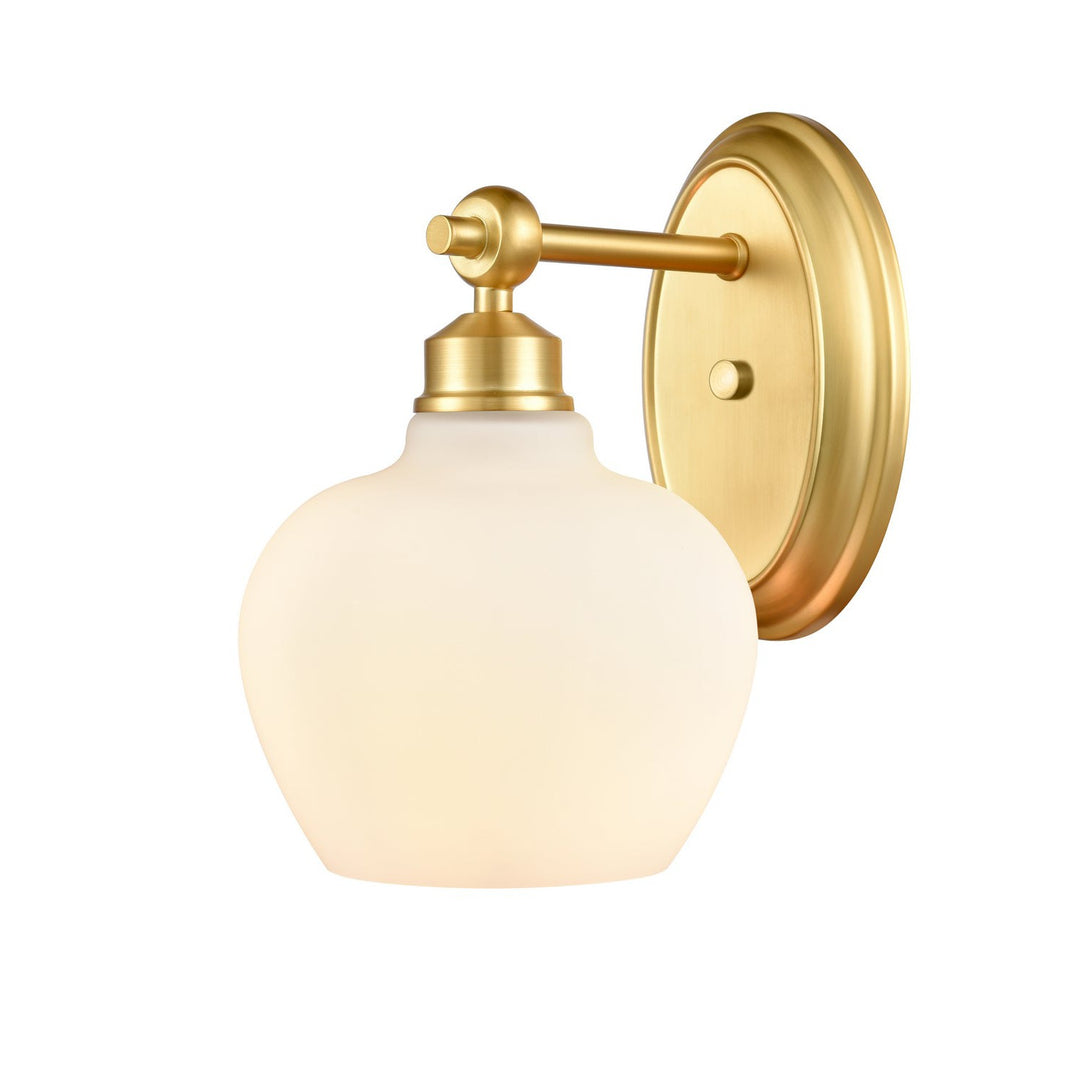 Innovations 438-1W-SG-W Bath Vanity Light 7 in. wide - Satin Gold