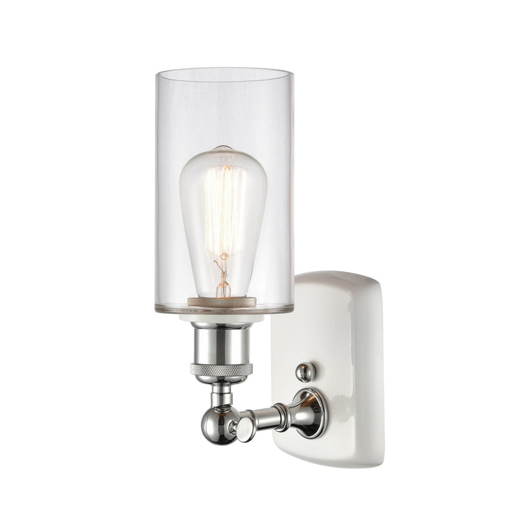 Innovations Ballston 516-1W-WPC-G802-LED Wall Sconce Light - White and Polished Chrome
