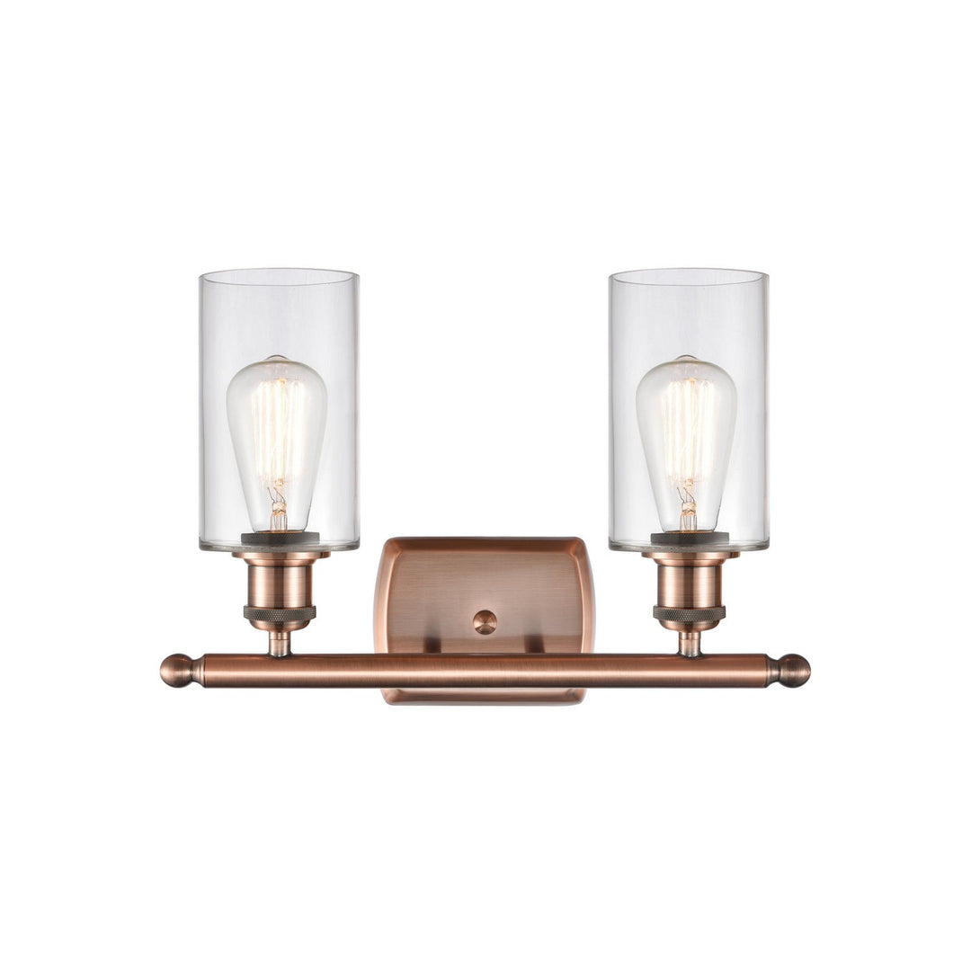 Innovations Ballston 516-2W-AC-G802-LED Bath Vanity Light 16 in. wide - Antique Copper