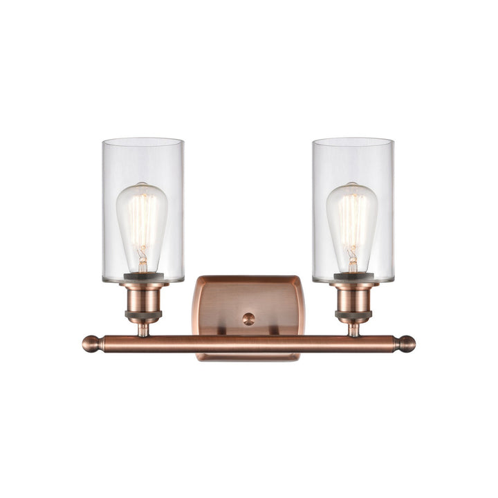 Innovations Ballston 516-2W-AC-G802-LED Bath Vanity Light 16 in. wide - Antique Copper