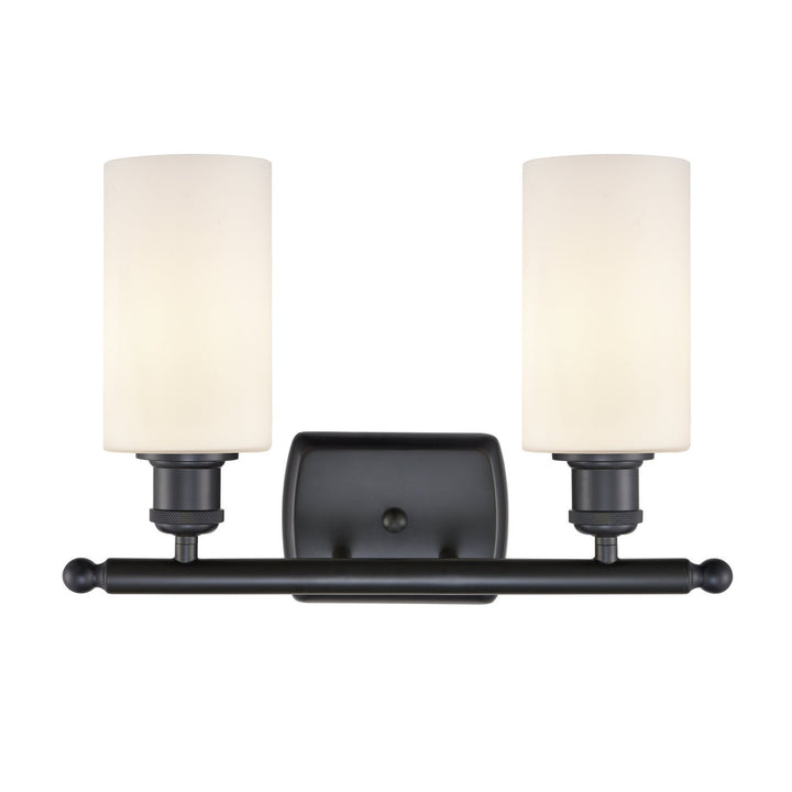 Innovations Ballston 516-2W-BK-G801 Bath Vanity Light 16 in. wide - Matte Black