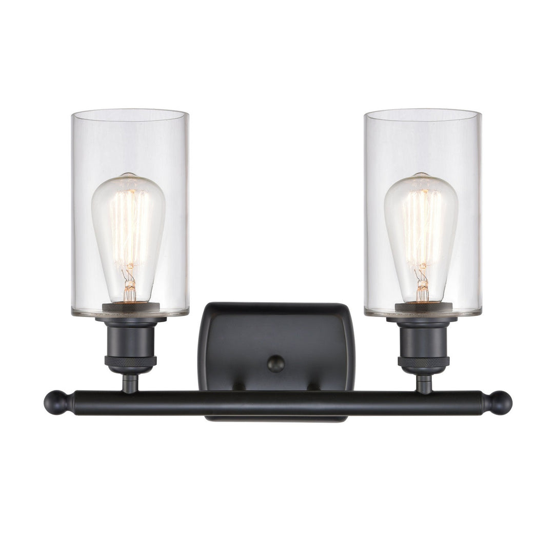 Innovations Ballston 516-2W-BK-G802 Bath Vanity Light 16 in. wide - Matte Black