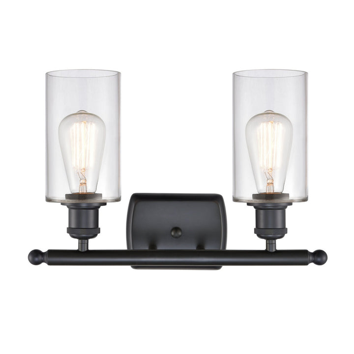 Innovations Ballston 516-2W-BK-G802 Bath Vanity Light 16 in. wide - Matte Black