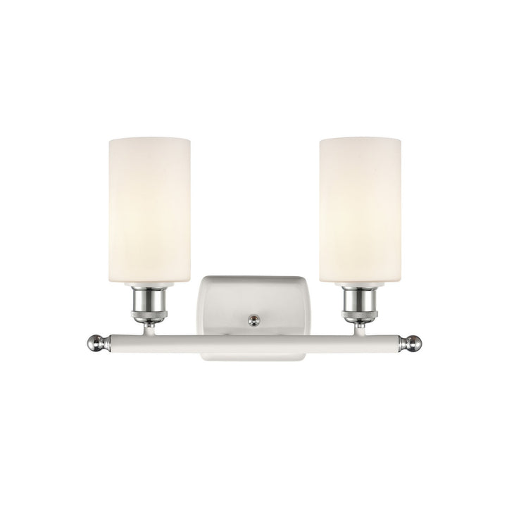 Innovations Ballston 516-2W-WPC-G801 Bath Vanity Light 16 in. wide - White and Polished Chrome