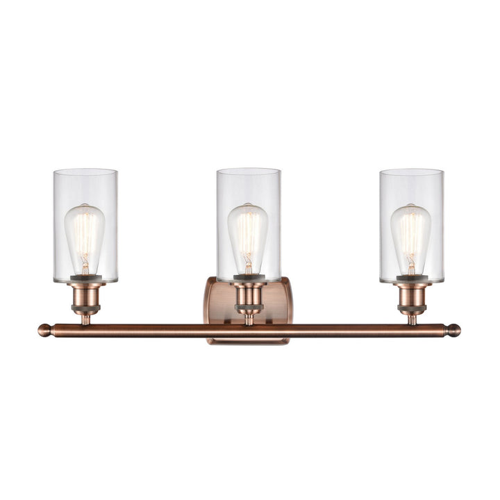 Innovations Ballston 516-3W-AC-G802 Bath Vanity Light 26 in. wide - Antique Copper