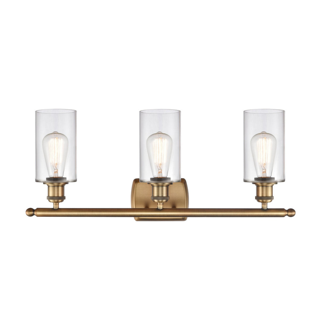 Innovations Ballston 516-3W-BB-G802-LED Bath Vanity Light 26 in. wide - Brushed Brass
