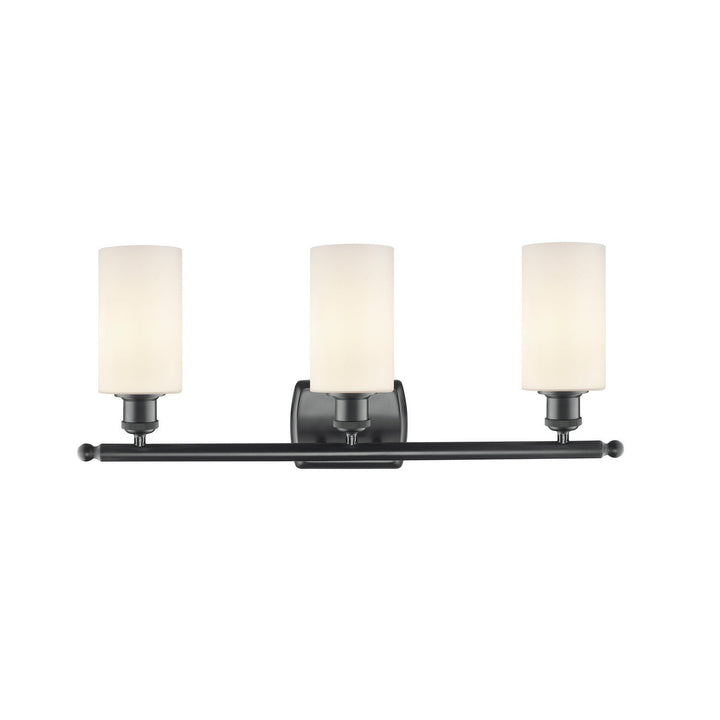 Innovations Ballston 516-3W-BK-G801 Bath Vanity Light 26 in. wide - Matte Black
