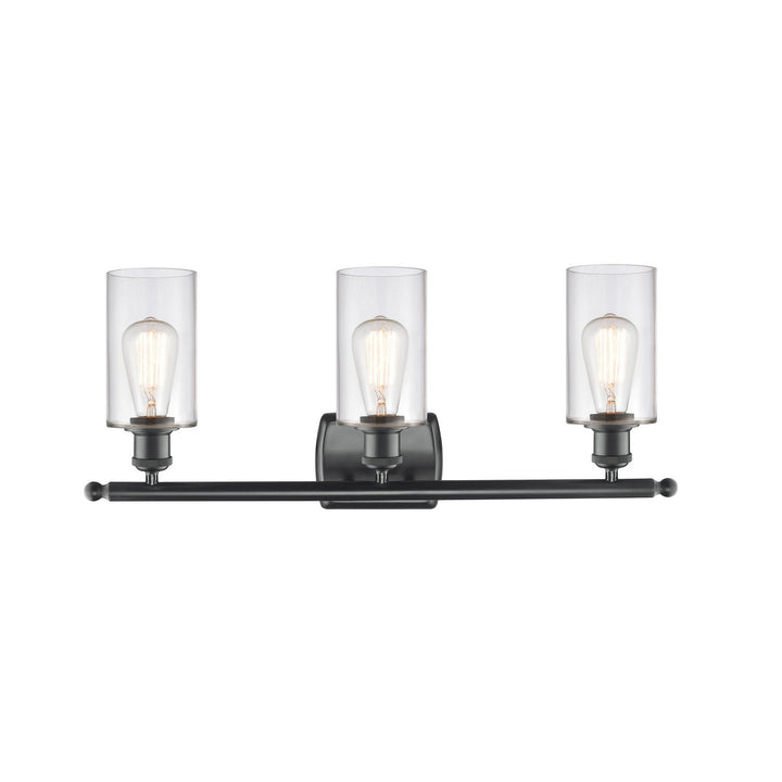 Innovations Ballston 516-3W-BK-G802 Bath Vanity Light 26 in. wide - Matte Black