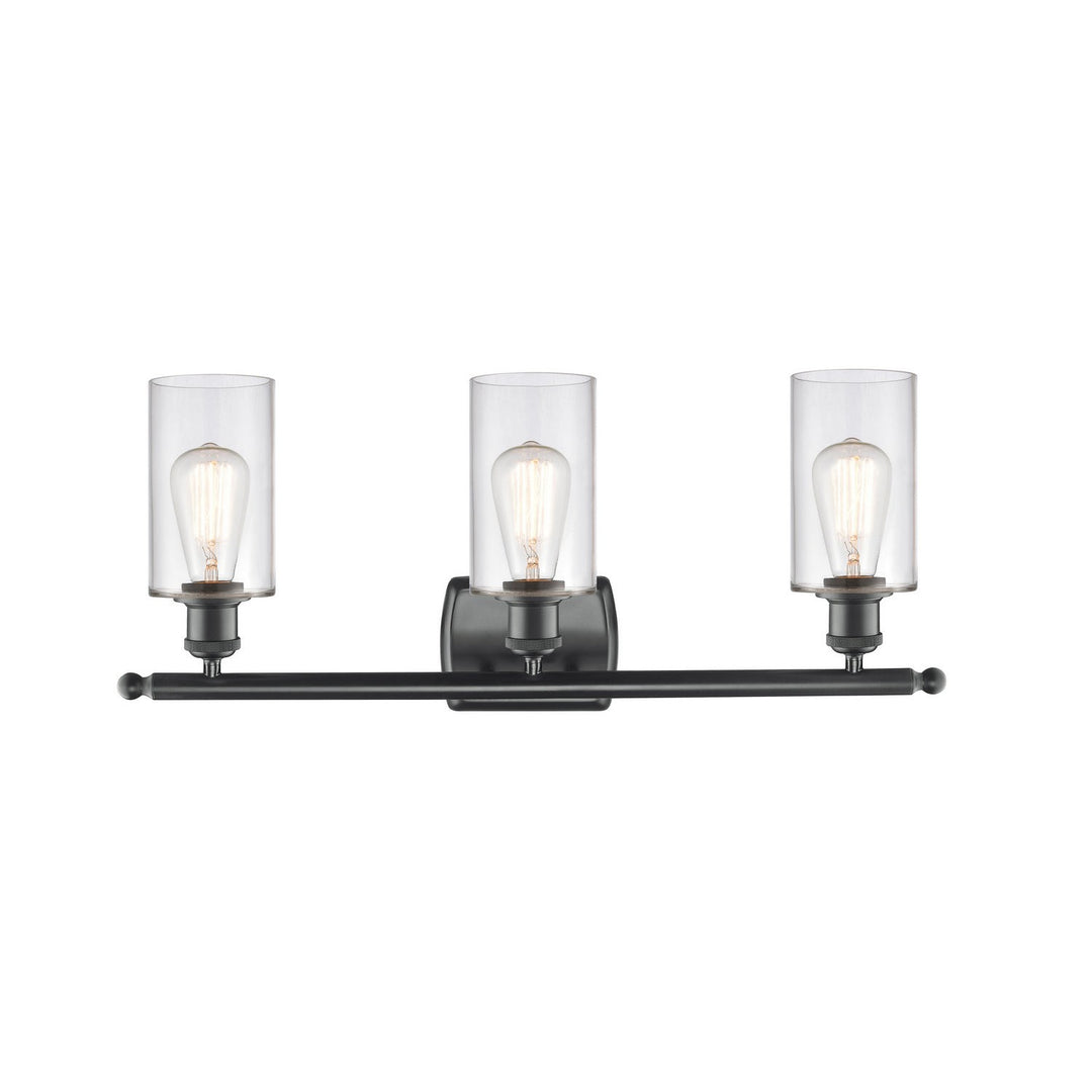 Innovations Ballston 516-3W-BK-G802-LED Bath Vanity Light 26 in. wide - Matte Black