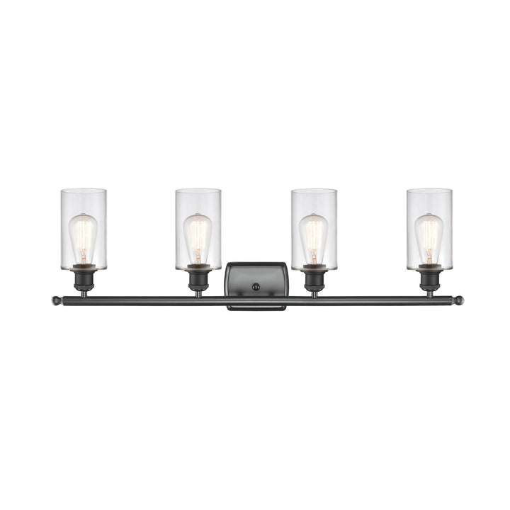 Innovations Ballston 516-4W-BK-G802-LED Bath Vanity Light 36 in. wide - Matte Black