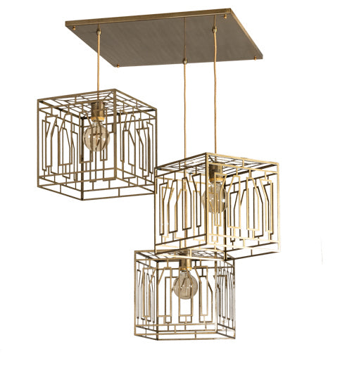 Meyda Tiffany Pablo 227013 Pendant Light - Natural Brass