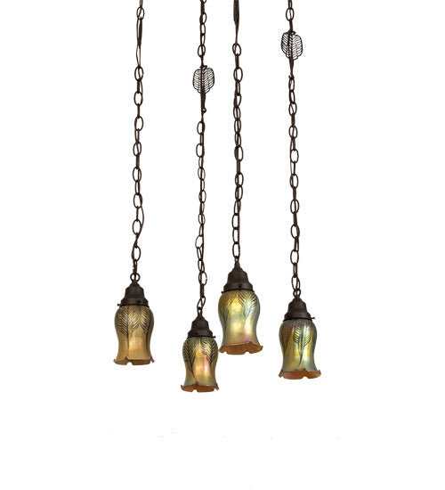 Meyda Tiffany Bungalow 227606 Pendant Light - Craftsman Brown
