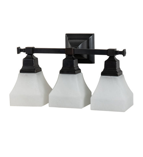 Meyda Tiffany Bungalow 227611 Bath Vanity Light 19 in. wide - Craftsman Brown