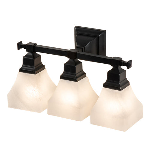 Meyda Tiffany Bungalow 227611 Bath Vanity Light 19 in. wide - Craftsman Brown