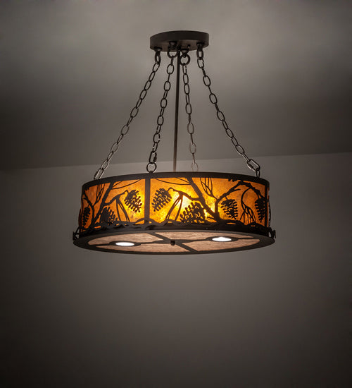 Meyda Tiffany Pinecone 229136 Pendant Light - Oil Rubbed Bronze