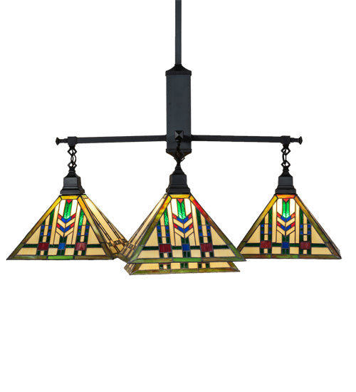 Meyda Tiffany Prairie Wheat 231684 Chandelier Light - Craftsman Brown