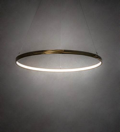 Meyda Tiffany Anillo Halo 231762 Pendant Light - Brass Tint