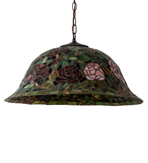 Meyda Tiffany Tiffany Rosebush 46583 Pendant Light - Mahogany Bronze