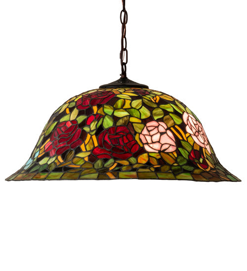 Meyda Tiffany Tiffany Rosebush 46583 Pendant Light - Mahogany Bronze