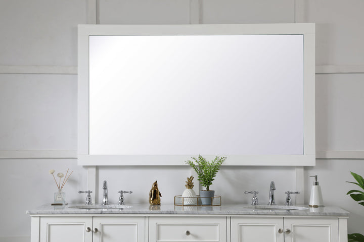 Elegant Lighting VM26036WH  Aqua Mirror White