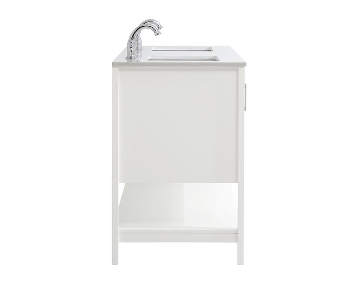 Elegant Lighting VF16060DWH  Aubrey Plumbing White