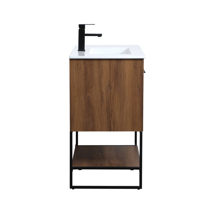 Elegant Lighting VF42030WB Modern Gerard Plumbing Walnut Brown