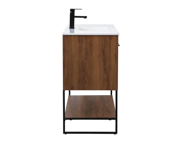 Elegant Lighting VF42048WB Modern Gerard Plumbing Walnut Brown