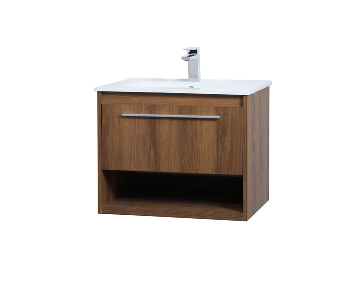 Elegant Lighting VF43024WB Modern Kasper Plumbing Walnut Brown