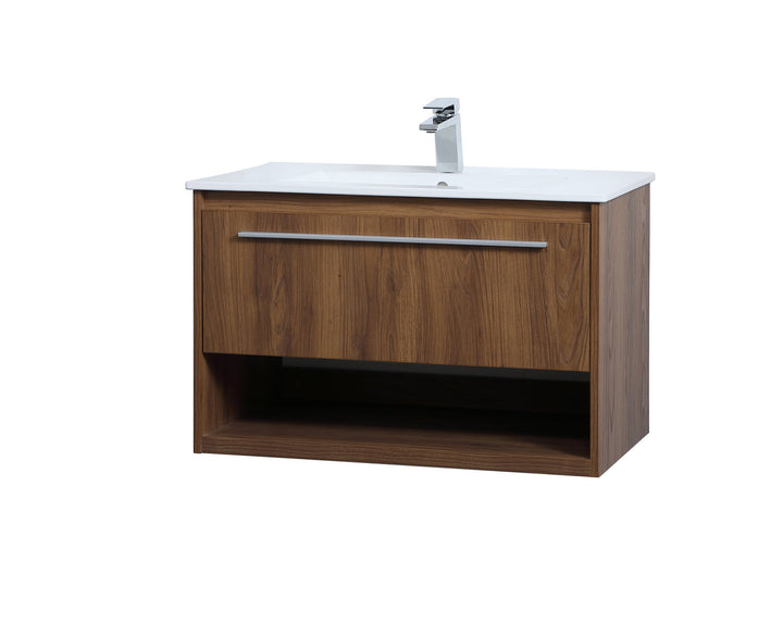 Elegant Lighting VF43030WB Modern Kasper Plumbing Walnut Brown