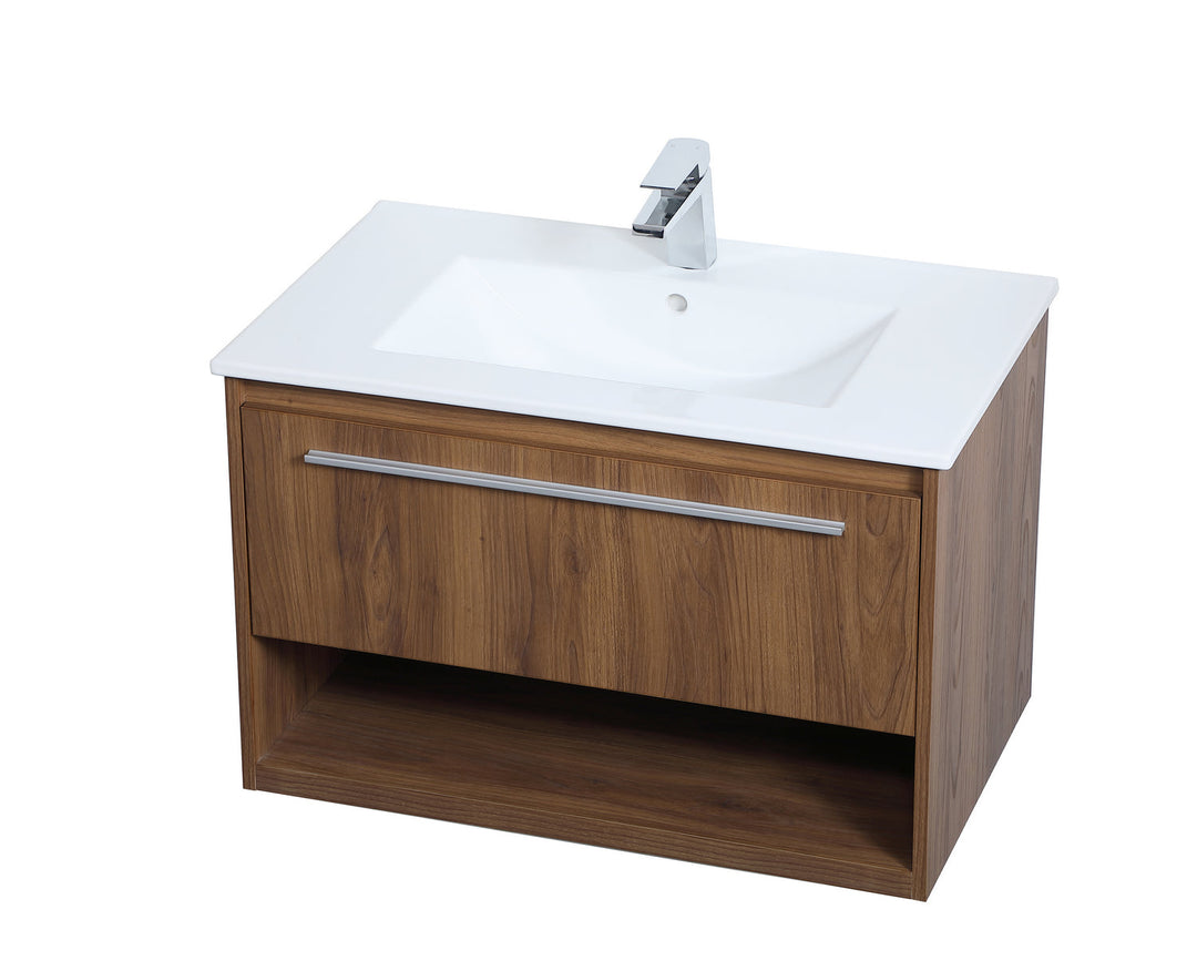 Elegant Lighting VF43030WB Modern Kasper Plumbing Walnut Brown