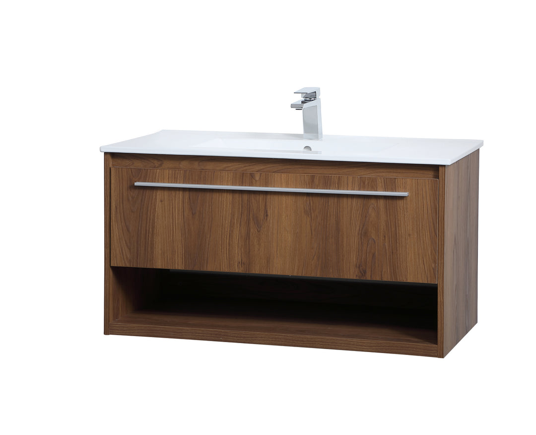 Elegant Lighting VF43036WB Modern Kasper Plumbing Walnut Brown