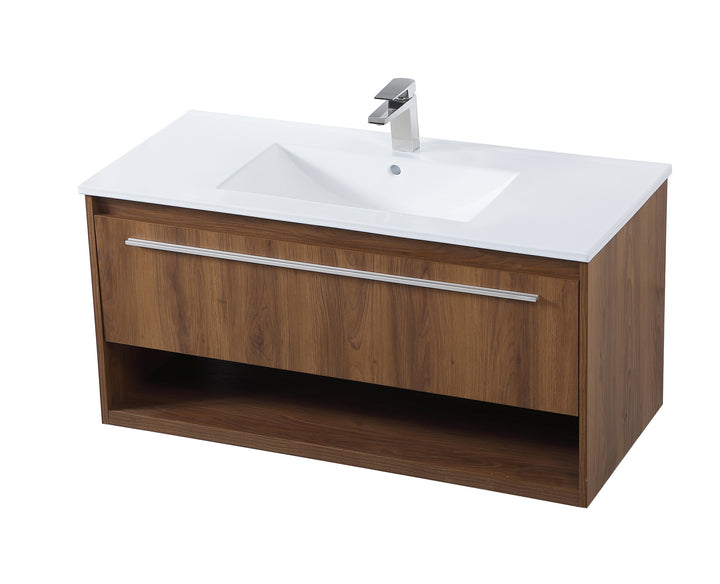 Elegant Lighting VF43040WB Modern Kasper Plumbing Walnut Brown