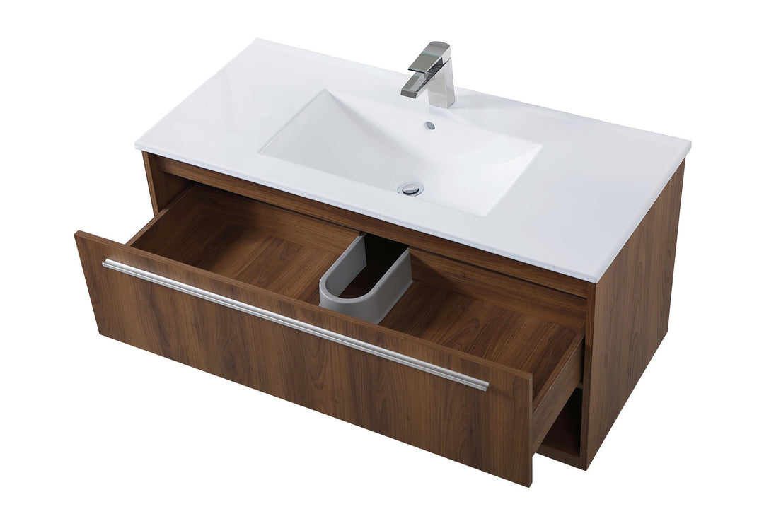 Elegant Lighting VF43040WB Modern Kasper Plumbing Walnut Brown