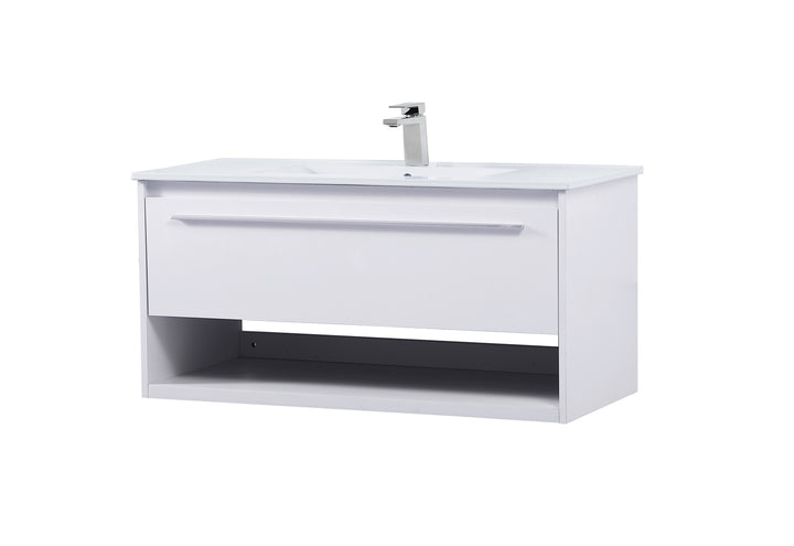 Elegant Lighting VF43040WH Modern Kasper Plumbing White