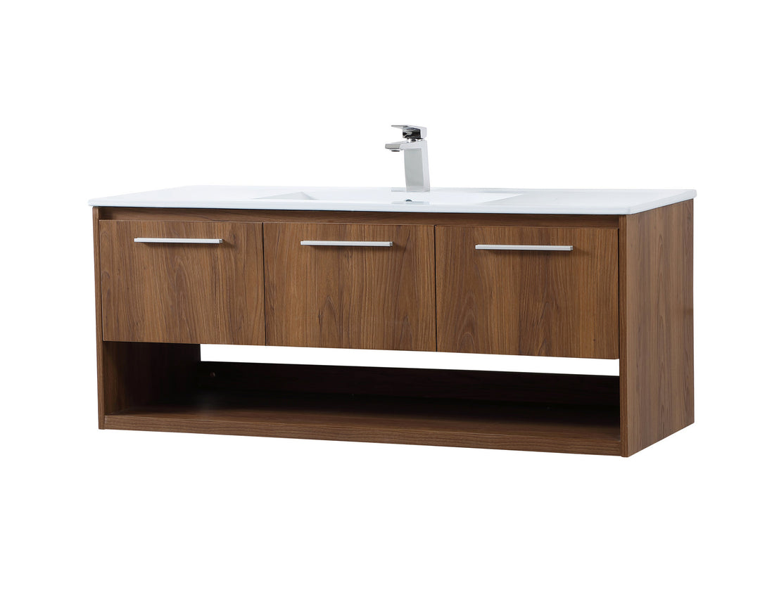 Elegant Lighting VF43048WB Modern Kasper Plumbing Walnut Brown