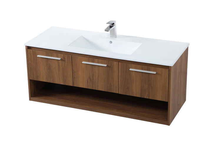 Elegant Lighting VF43048WB Modern Kasper Plumbing Walnut Brown