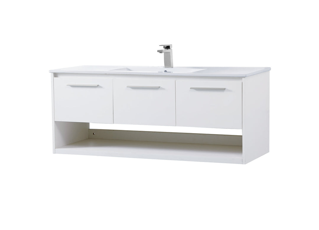 Elegant Lighting VF43048WH Modern Kasper Plumbing White