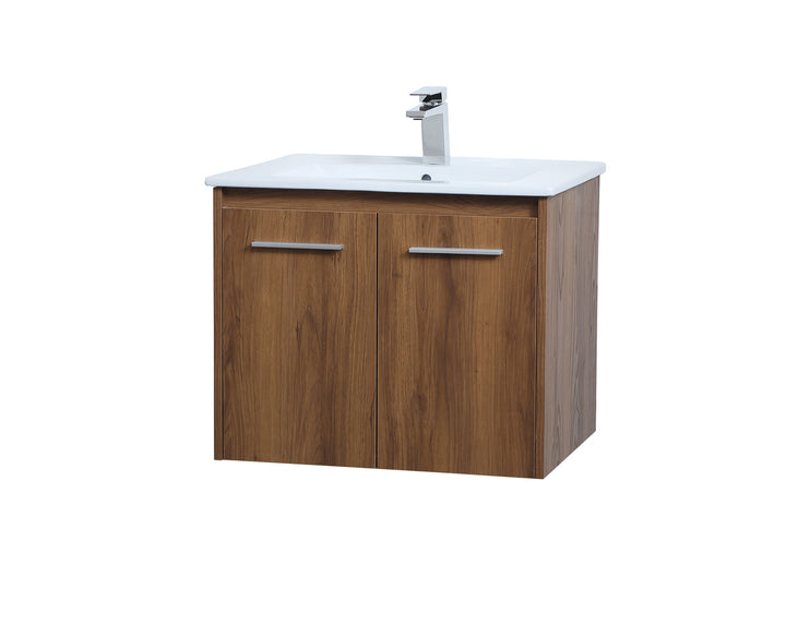 Elegant Lighting VF44024WB Modern Rasina Plumbing Walnut Brown