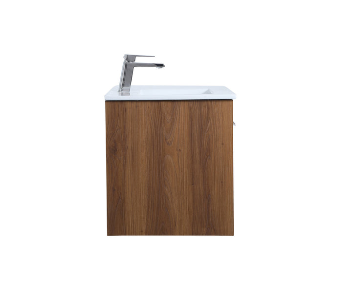 Elegant Lighting VF44024WB Modern Rasina Plumbing Walnut Brown