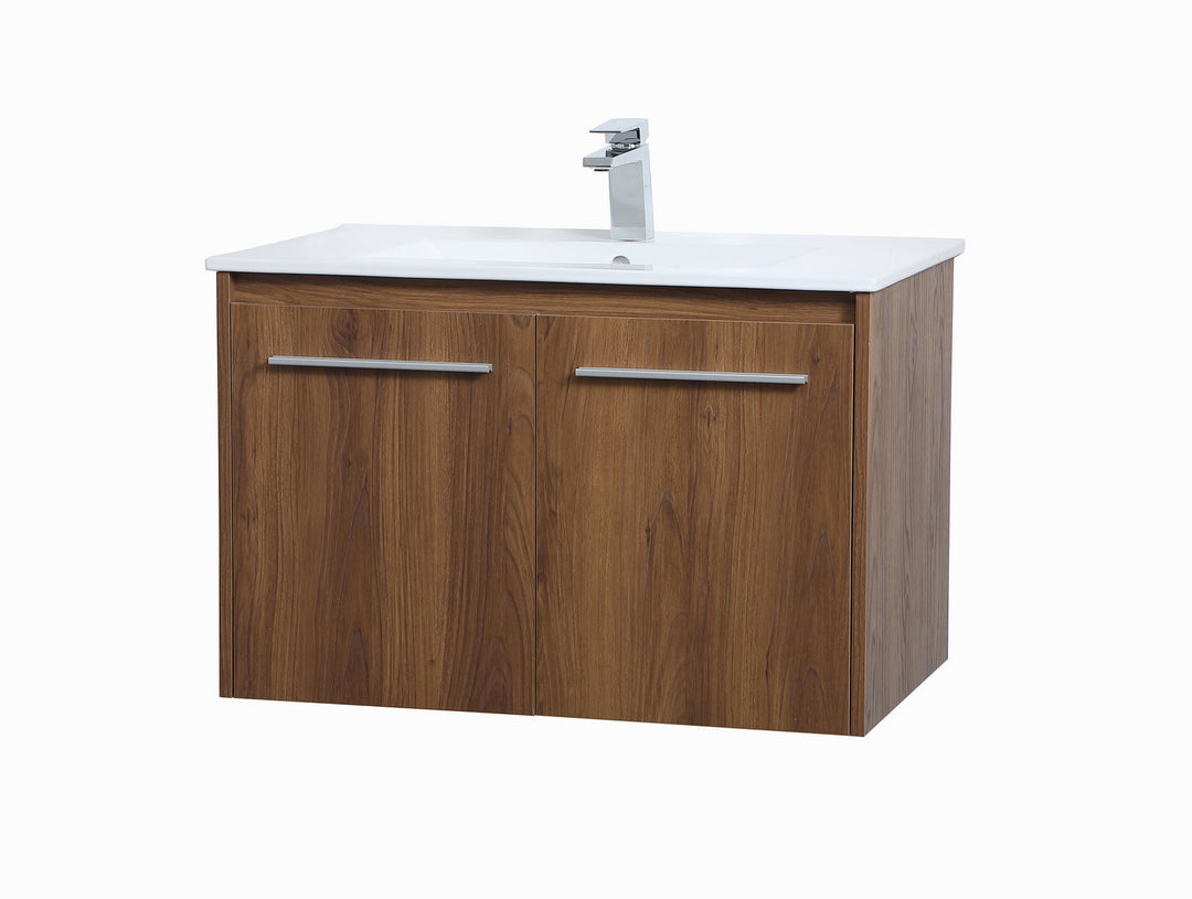 Elegant Lighting VF44030WB Modern Rasina Plumbing Walnut Brown