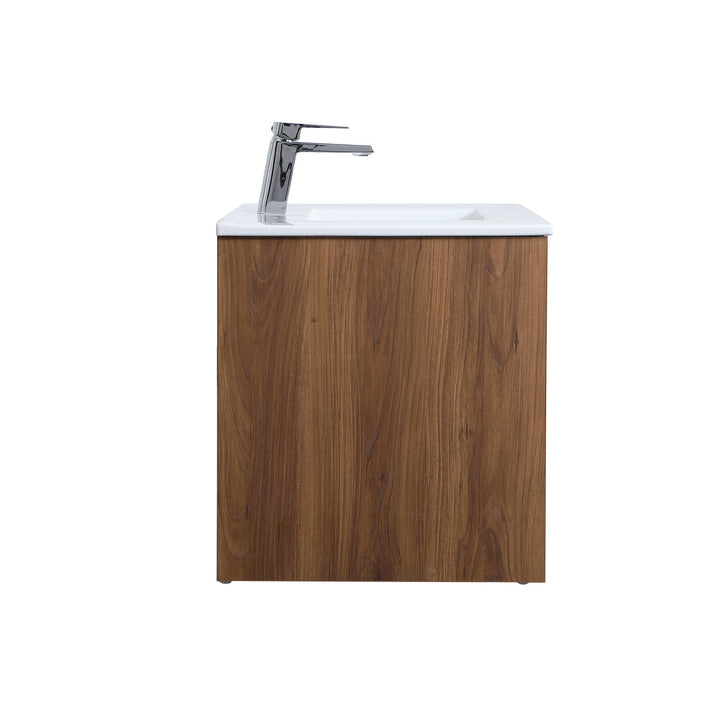 Elegant Lighting VF44036WB  Rasina Plumbing Walnut Brown