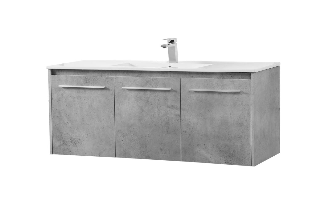 Elegant Lighting VF44048CG Modern Rasina Plumbing Concrete Grey