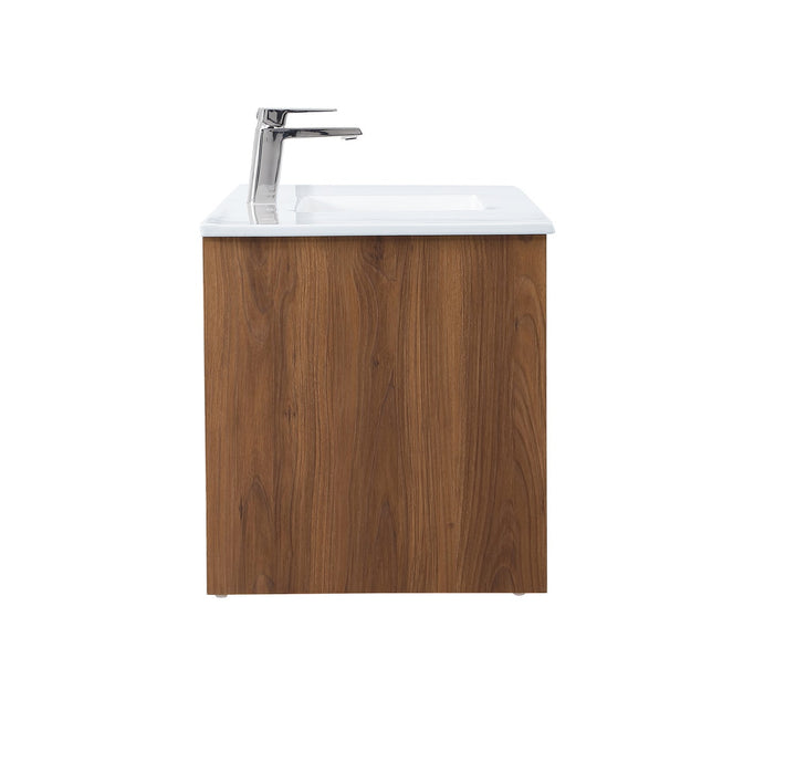 Elegant Lighting VF44048WB Modern Rasina Plumbing Walnut Brown