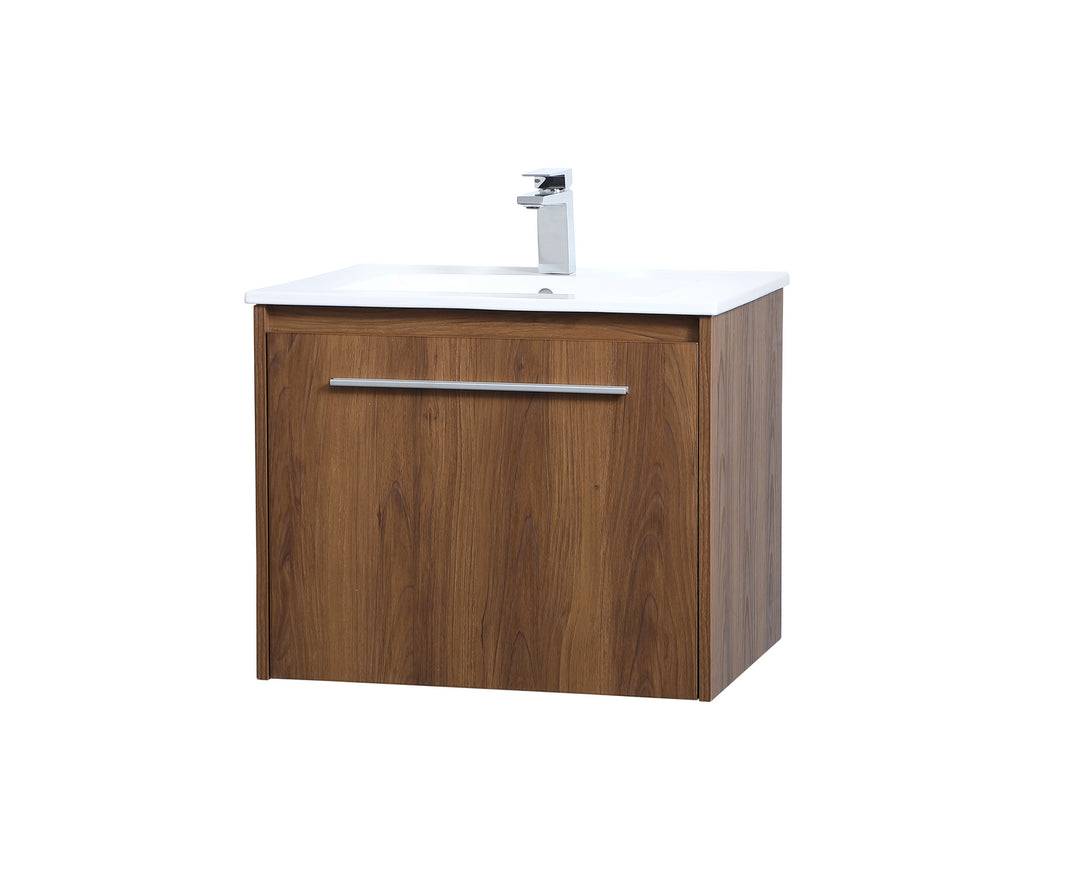 Elegant Lighting VF45024WB Tessa Single Bathroom Floating Vanity Plumbing Bronze / Dark