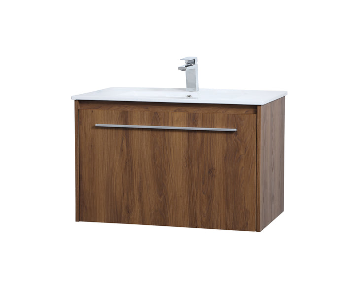 Elegant Lighting VF45030WB Modern Tessa Plumbing Walnut Brown